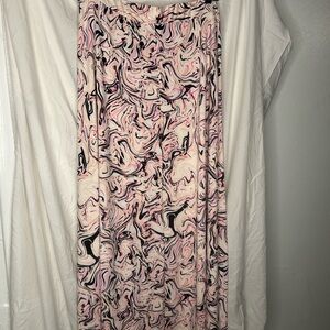 Elegant Pink Marble Skirt